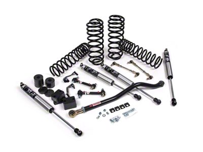 JKS Manufacturing 3-Inch J-Venture Heavy Duty Rate Coil Suspension Lift Kit with FOX Adventure Series Shocks (18-25 Jeep Wrangler JL 2-Door)