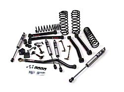 JKS Manufacturing 3.50-Inch J-Konnect Heavy Duty Rate Coil Suspension Lift Kit with Jspec Shocks (18-26 Jeep Wrangler JL 4-Door, Excluding 4xe & Rubicon 392)