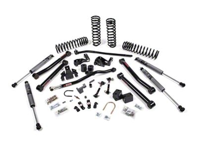 JKS Manufacturing 3.50-Inch J-Konnect Suspension Lift Kit with FOX 3.5 Performance Elite Series Shocks (07-18 Jeep Wrangler JK 2-Door)