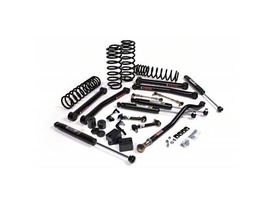 JKS Manufacturing 3.50-Inch J-Konnect Standard Rate Coil Suspension Lift Kit with Jspec Shocks (18-25 Jeep Wrangler JL 4-Door, Excluding 4xe & Rubicon 392)