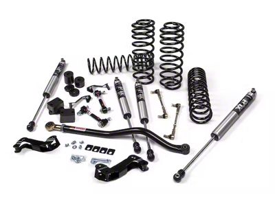 JKS Manufacturing 3.50-Inch J-Kontrol Standard Rate Coil Suspension Lift Kit with FOX 2.0 Performance Series Shocks (18-25 Jeep Wrangler JL 4-Door, Excluding 4xe & Rubicon 392)