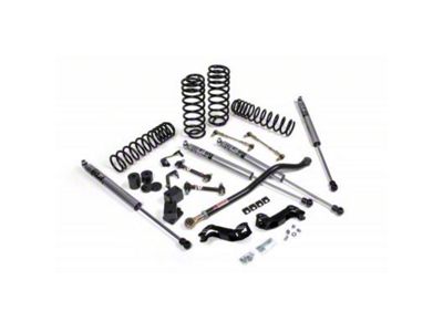 JKS Manufacturing 3.50-Inch J-Kontrol Standard Rate Coil Suspension Lift Kit with Jspec Shocks (18-25 Jeep Wrangler JL 4-Door, Excluding 4xe & Rubicon 392)