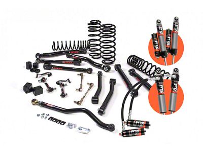 JKS Manufacturing 3.50-Inch J-Krawl Standard Rate Coil Suspension Lift Kit with FOX 2.5 Performance Elite Series Shocks (18-25 Jeep Wrangler JL 4-Door, Excluding 4xe & Rubicon 392)