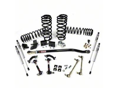 JKS Manufacturing 3.50-Inch J-Venture Standard Rate Coil Suspension Lift Kit with FOX 2.0 Performance Series Shocks (18-25 Jeep Wrangler JL 4-Door, Excluding 4xe & Rubicon 392)