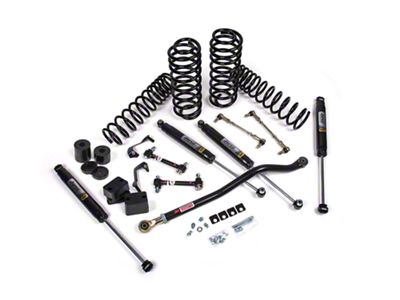 JKS Manufacturing 3.50-Inch J-Venture Heavy Duty Rate Coil Suspension Lift Kit with FOX 2.0 Performance Series Shocks (18-25 Jeep Wrangler JL 4-Door, Excluding 4xe & Rubicon 392)