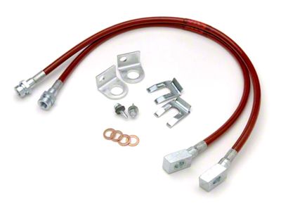 JKS Manufacturing HD Extended Brake Lines for 4 to 6-Inch Lift (87-95 Jeep Wrangler YJ)