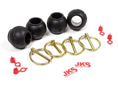 JKS Manufacturing Quicker Disconnect Sway Bar Links without Studs Service Pack (76-95 Jeep CJ7 & Wrangler YJ)