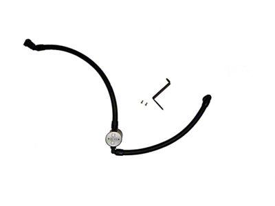 J&L 3.0 Oil Separator; Clear/Satin Anodized; Driver Side (25-26 2.0L EcoBoost Bronco Sport)