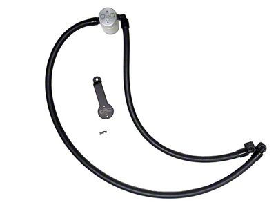 J&L 3.0 Oil Separator; Clear/Satin Anodized; Driver Side (18-25 2.0L Jeep Wrangler JL)