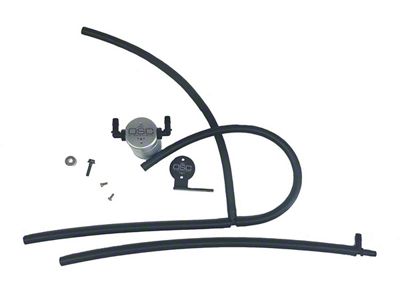 J&L 3.0 Oil Separator; Clear/Satin Anodized; Passenger Side (04-15 Titan)