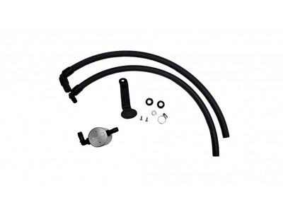 J&L 3.0 Oil Separator; Clear/Satin Anodized; Driver Side (22-25 Tundra)
