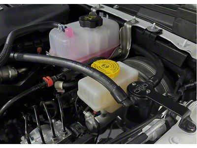 J&L 3.0 Oil Separator; Black Anodized; Driver Side (20-25 3.6L Jeep Gladiator JT)