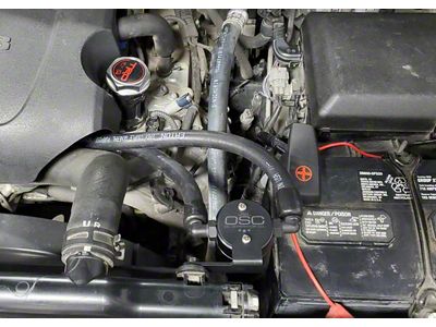 J&L 3.0 Oil Separator; Black Anodized; Driver Side (07-21 5.7L Tundra)