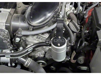 J&L 3.0 Oil Separator; Clear/Satin Anodized; Driver Side (05-24 4.0L 4Runner)