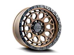 K2 Off-Road Punisher Bronze/Semi Matte Black Ring Wheel; 17x9; 0mm Offset (07-18 Jeep Wrangler JK)