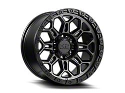 K2 Off-Road Maverick Matte Black/Grey Tint Wheel; 17x9; 0mm Offset (18-26 Jeep Wrangler JL)