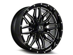 K2 Off-Road Rage Gloss Black Milled 6-Lug Wheel; 20x10; -12mm Offset (16-24 Titan XD)