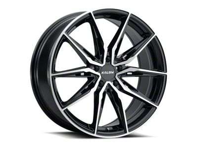 Kalon Cypher Gloss Black with Machined Face Wheel; 20x8.5; 35mm Offset (20-25 Jeep Gladiator JT)