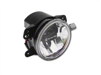 KC HiLiTES 4-Inch Gravity LED G4 Fog Light; Clear (10-18 Jeep Wrangler JK)