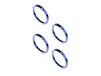 KC HiLiTES 10-Inch FLEX ERA LED Light Bar Bezel Kit; Blue