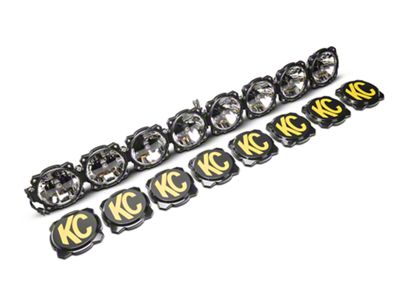 KC HiLiTES 50-Inch Gravity Pro6 LED Light Bar with Windshield Mounting Brackets (07-18 Jeep Wrangler JK)