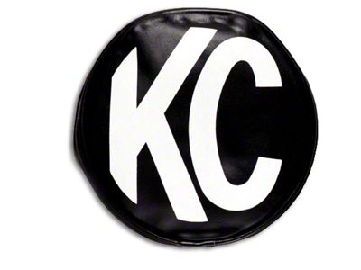 KC HiLiTES 8-Inch Round Light Soft Vinyl Cover; Black