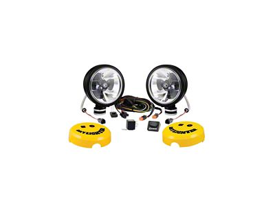 KC HiLiTES 6-Inch Black Gravity Daylight LED Round Lights; Spot Beam (Universal; Some Adaptation May Be Required)
