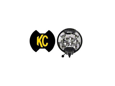 KC HiLiTES 6-Inch SlimLite Round LED Light; Spot Beam; Black (Universal; Some Adaptation May Be Required)