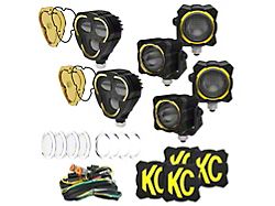 KC HiLiTES Hybrid Front Bumper LED Light Kit; SAE System (21-25 Bronco w/ Aftermarket Hybrid Bumper)