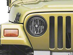 KC HiLiTES Gravity LED 7-Inch Headlight; Black Housing; Clear Lens (97-06 Jeep Wrangler TJ)