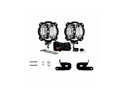 KC HiLiTES 6-Inch Gravity Pro6 LED Lights with A-Pillar Mount; Spot Beam (20-25 Jeep Gladiator JT, Excluding Mojave)