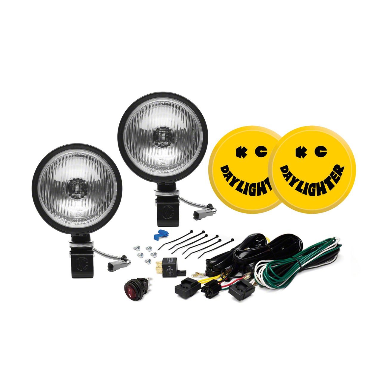 KC HiLiTES Tacoma 6-Inch Daylighter Halogen Lights; Spread