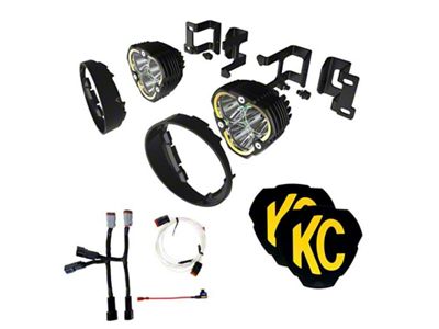 KC HiLiTES FLEX ERA 3 Fog Light Kit; Combo Beam (12-23 Tacoma)