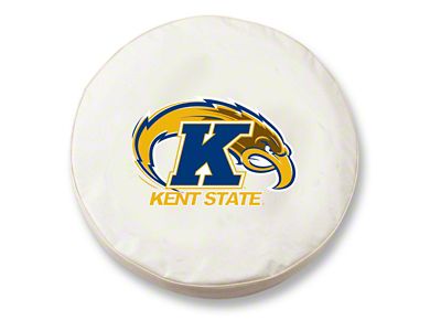 Kent State University Spare Tire Cover; White (66-18 Jeep CJ5, CJ7, Wrangler YJ, TJ & JK)