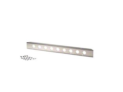 42 Inch Bumper with Holes; Polished Stainless Steel (66-86 Jeep CJ5 & CJ7)