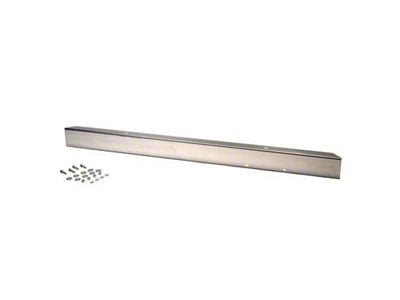 54 Inch Bumper without Holes; Polished Stainless Steel (66-86 Jeep CJ5 & CJ7)