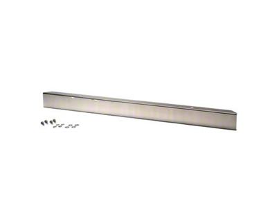 54 Inch Bumper without Holes; Polished Stainless Steel (87-95 Jeep Wrangler YJ)