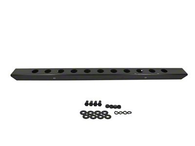 54 Inch Front Bumper with Holes; Black Powder Coated Stainless Steel (66-86 Jeep CJ5 & CJ7)