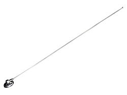 Antenna and Base Mount; Polished Stainless Steel (97-06 Jeep Wrangler TJ)