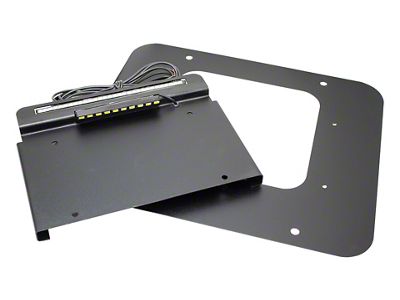 BackSide License Plate Mount with LED (97-06 Jeep Wrangler TJ)