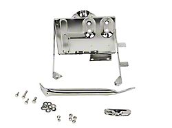Battery Tray with Support Arm; Polished Stainless Steel (76-86 Jeep CJ5 & CJ7)