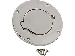 Billet Style Gas Hatch; Polished Stainless Steel (97-06 Jeep Wrangler TJ)