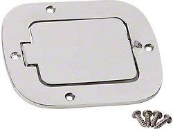 Billet Style Gas Hatch; Polished Stainless Steel (77-95 Jeep CJ5, CJ7, Wrangler YJ)