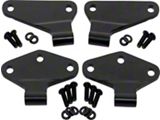 Body Door Hinge Set; Gloss Black (07-18 Jeep Wrangler JK 2-Door)