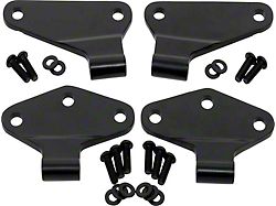 Body Door Hinge Set; Gloss Black (07-18 Jeep Wrangler JK 2-Door)