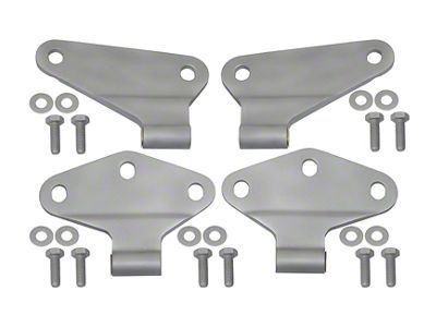 Body Door Hinge Set; Ready to Paint (07-18 Jeep Wrangler JK 2-Door)