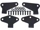Kentrol Body Door Hinge Set; Textured Black (07-18 Jeep Wrangler JK 2-Door)