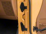 Kentrol Body Door Hinge Set; Textured Black (07-18 Jeep Wrangler JK 4-Door)