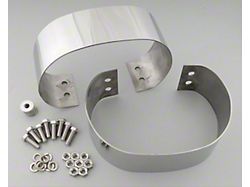 Bumperettes; Polished Stainless Steel; Pair (76-95 Jeep CJ5, CJ7, Wrangler YJ)