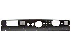 Dash Panel Overlay; Black Powder Coated Stainless Steel (78-86 Jeep CJ5 & CJ7)